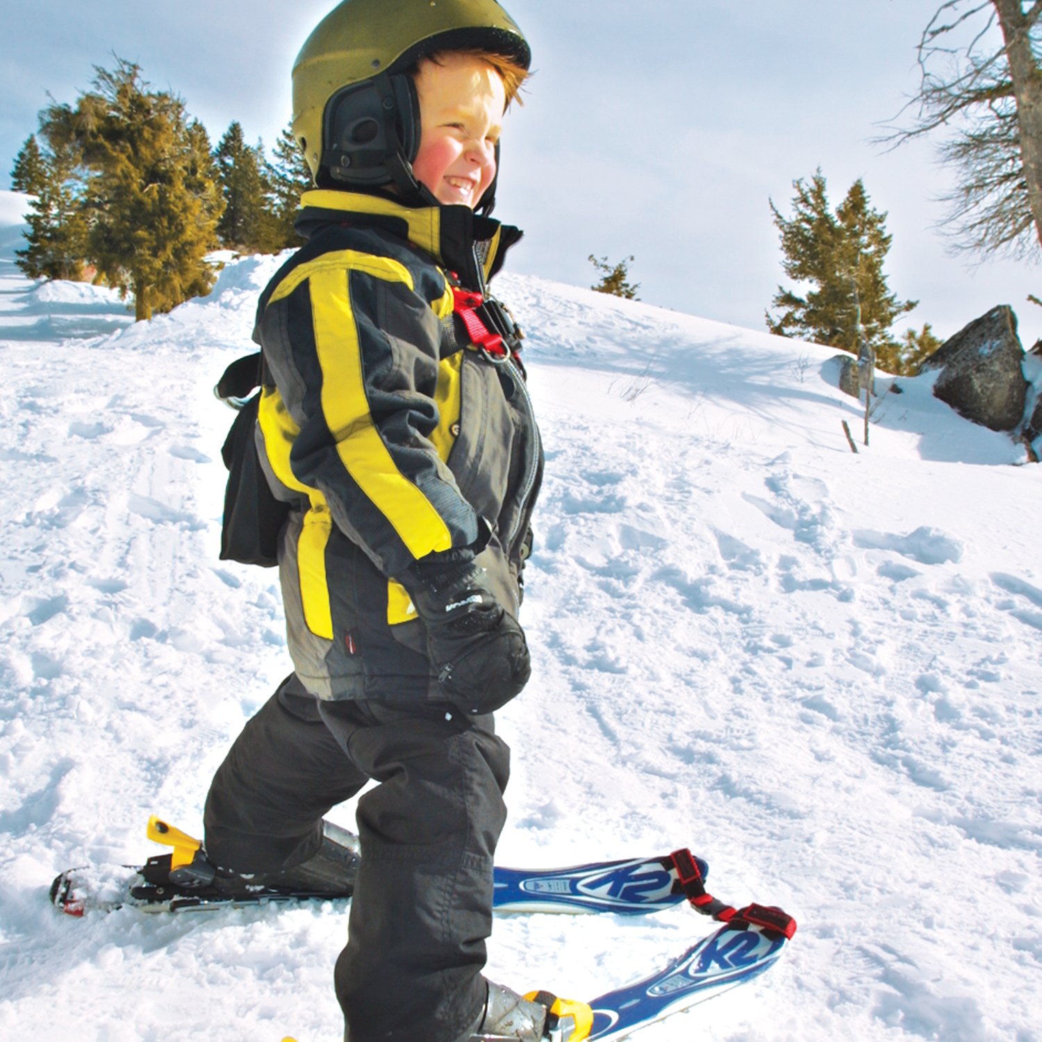 gitaar Cerebrum hanger Tip voor skiën met kleine kinderen